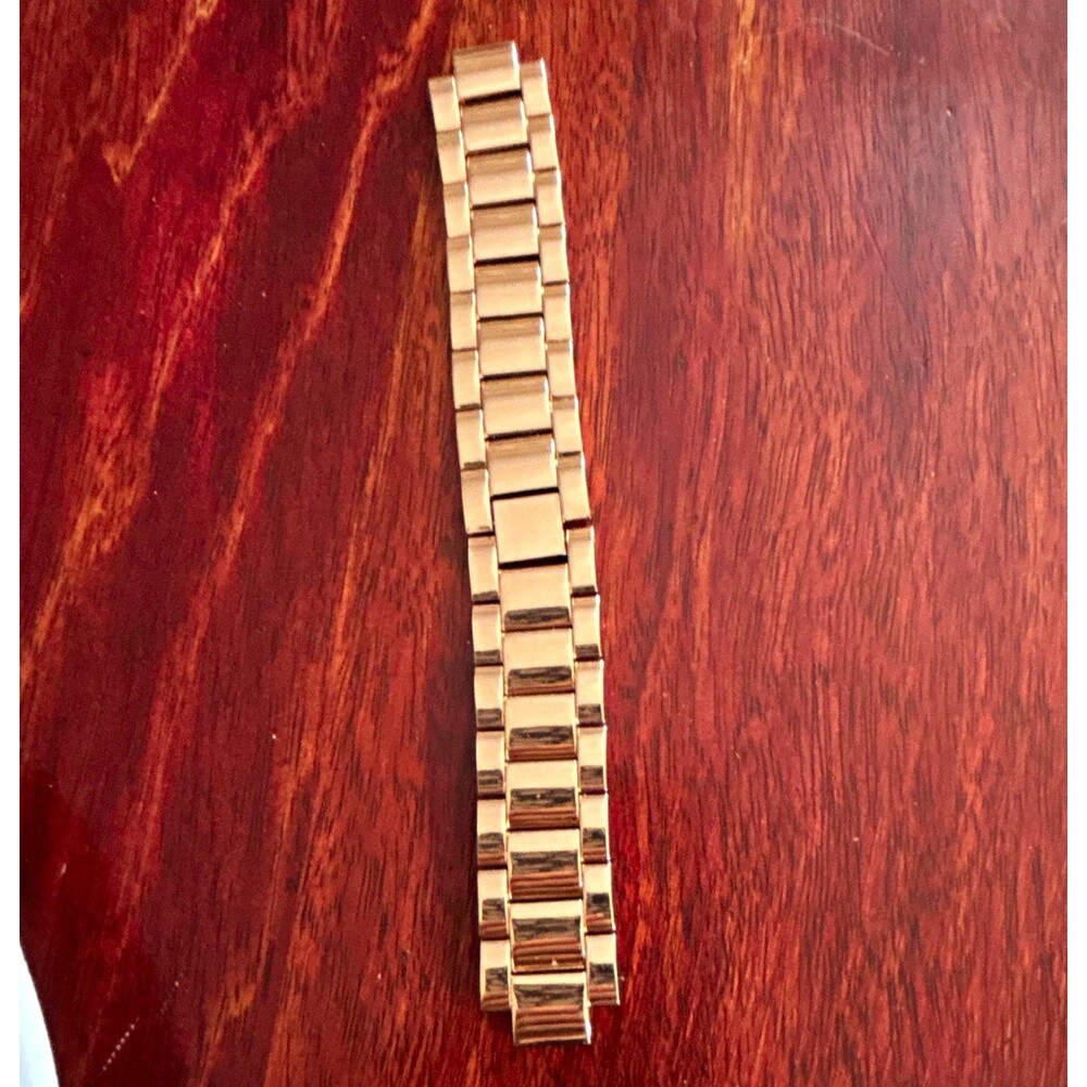 Gold Tone Metal Link Bracelet Wristwatch Band Unisex Watch Band Bracelet
